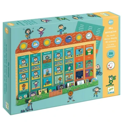 Afbeelding van Djeco magneetbord weekplanner