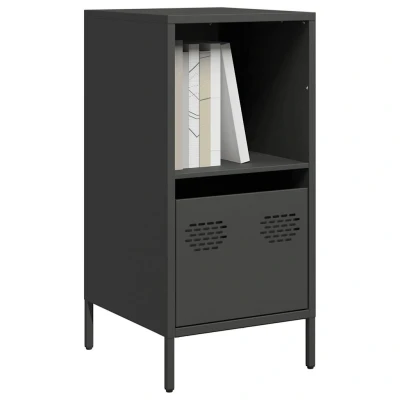 Afbeelding van vidaXL Dressoir 35x39x73,5 cm koudgewalst staal zwart