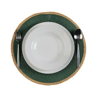 Afbeelding van Placemat Versa Groen Jute Polypropyleen Waterhyacint 38 x cm