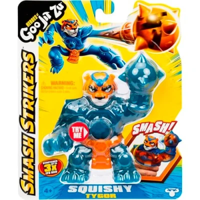 Afbeelding van BANDAI CO42795 Heroes de Goo JIT Zu Figurine d&#039;action Découvrez les nouveaux Smash Strikers Tygor, éponge et étire, multicolore