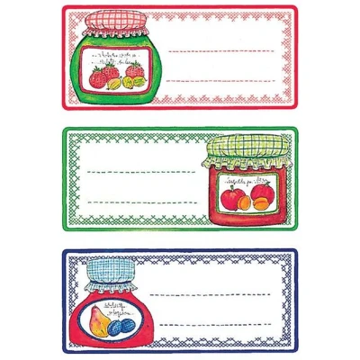 Afbeelding van Etiket HERMA 3765 keuken weckpot Blister a 4 vel 10 stuks