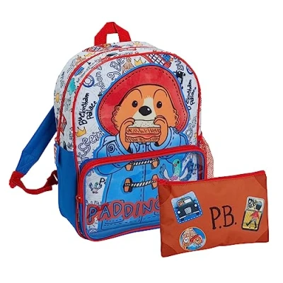 Afbeelding van Paddington Berenrugzak met etui in transparant voorvak voor kinderen, Meerkleurig, Rugzak