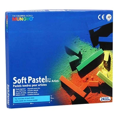 Image de Craies Pastel Sec Carre Assorti Boite De 24