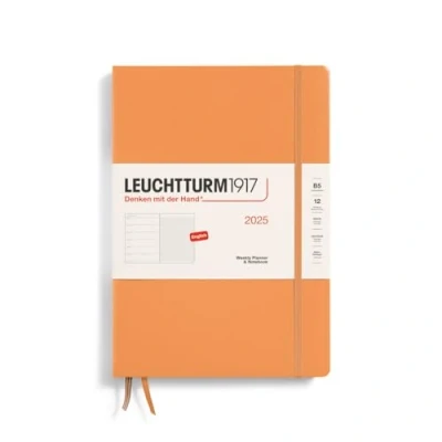 Afbeelding van LEUCHTTURM1917 370641 Weekplanner en notitieblok samenstelling (B5) 2025 abrikoos in het Engels
