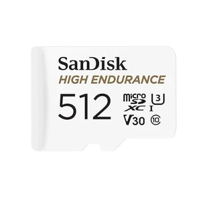Afbeelding van SanDisk SDSQQNR 512G GN6IA, 512 GB, MicroSDXC, Klasse 10, 100 MB/s, 40 Wit