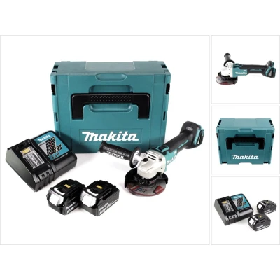 Afbeelding van Makita DGA 504 RFJ accu haakse slijper 18V 125mm borstelloos + 2x 3.0Ah lader Makpac