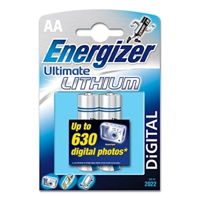 Afbeelding van Energizer batterijen Lithium AA, blister van 2 stuks