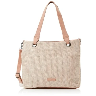 Afbeelding van Enrico Benetti Rieten Shopper/Schoudertas Summer Misty Rose