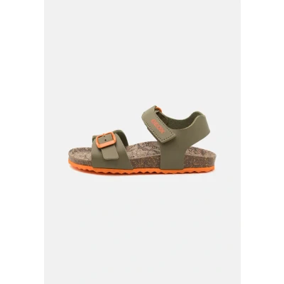 Afbeelding van Geox Ghita BOY Sandalen voor kinderen, Maat: 34, Military/orange Hoogwaardig imitatieleer