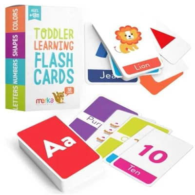 Afbeelding van merka educatieve kaarten voor peuters, 58 stuks, letters van het alfabet, kleuren, vormen en cijfers, educatief speelgoed, kleuters