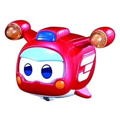 Afbeelding van Super Wings Speelgoed voor 3 4 5 6 7 8 9 jaar Old Boy Girl, Jett Pet w/Light Facial Expressions Interchanging Gift, Rood