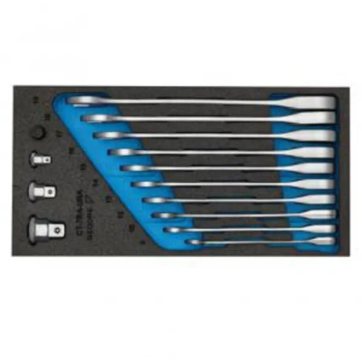 Afbeelding van Gedore 2327686 1500 CT1 7 RA Ring steeksleutelset 14 delig Sleutelbreedte (metrisch) (alleen voor ADT) 07 19 mm