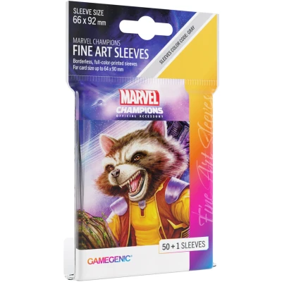 Afbeelding van Gamegenic, Marvel Champions Sleeves Rocket Raccoon, Meertalig (inclusief Spaans) spel