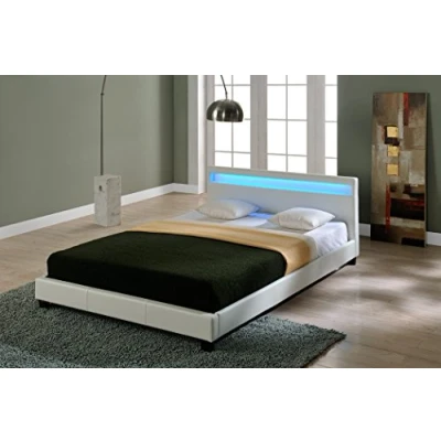 Afbeelding van LED Ledikant Parijs incl. bedbodem 180x200cm wit