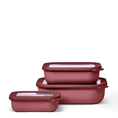 Afbeelding van Mepal Multikom Cirqula vershouddoos set 500 + 1000 2000 ml Rechthoekig Vivid mauve