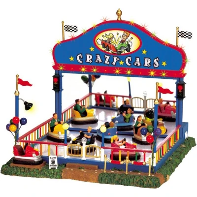 Afbeelding van Lemax &#039;Crazy Cars&#039; Verlichte Sights &amp; Sounds met animatie muziek Inclusief adapter