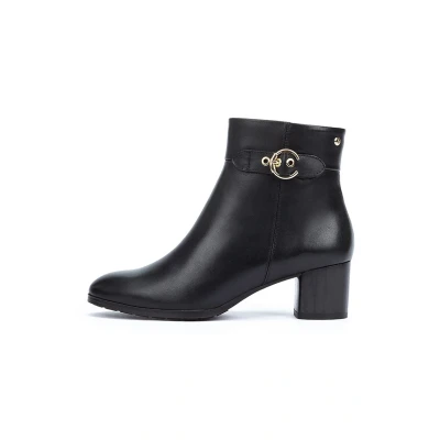 Afbeelding van Pikolinos Calafat Korte laarzen, Dames, Maat: 36, Black Leer