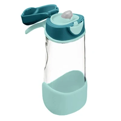 Afbeelding van b.box Sportdrinkfles en Waterfles Eenvoudig Vast te Houden Fles met Lekvrij Deksel Cool Modern Kindvriendelijk Ontwerp, Kantel Neem een Slokje 600 ml