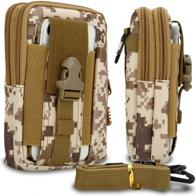 Afbeelding van Hoesje geschikt voor Samsung Galaxy A10 in tactische mobiele telefoon molle EDC etui compatibel schoudertache militaire riem case cover