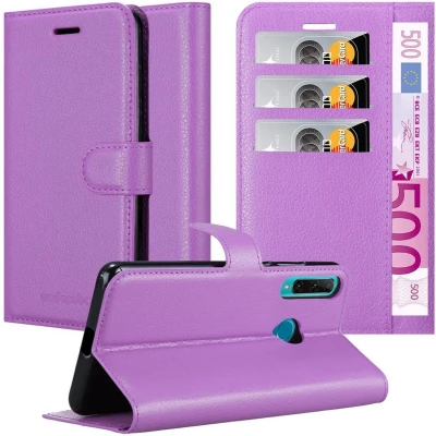 Afbeelding van Cadorabo Hoesje geschikt voor Honor 20e in MANGAAN PAARS Beschermhoes met magnetische sluiting, standfunctie en kaartvakje Book Case Cover Etui