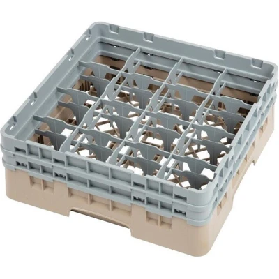 Afbeelding van Cambro Camrack vaatwaskorf met 16 compartimenten max. glashoogte 13,3cm