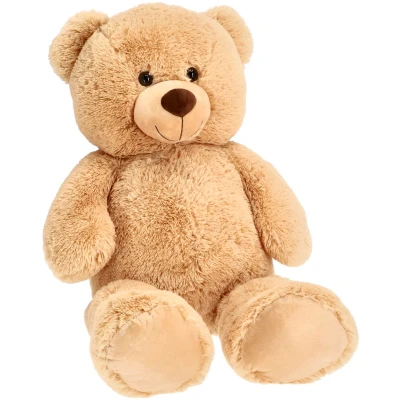 Afbeelding van Pluchiez Knuffel Beer Zittend 100 Cm Lichtbruin