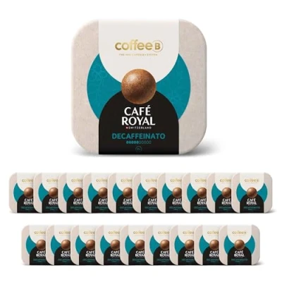 Afbeelding van 180 koffieballen, cafeïnevrij, hoogwaardige 100% composteerbaar, speciaal ontwikkeld voor het gebruik van CoffeB by Café Royal koffiezetapparaat
