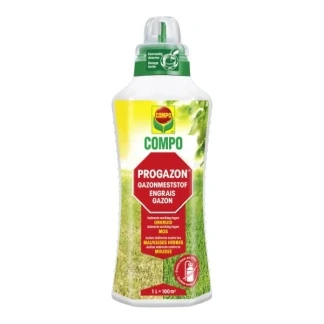 Afbeelding van COMPO Progazon geconcentreerde vloeibare gazonmeststof indirecte werking tegen onkruid en mos fles 1 L (100 m²)