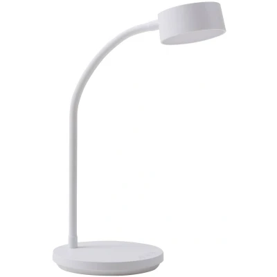 Afbeelding van Lindby bureaulamp met dimmer 1licht Plastic, metaal H: 38.5 cm wit Inclusief lichtbron