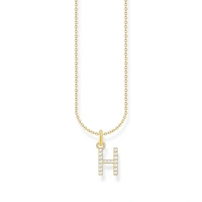 Afbeelding van Thomas Sabo KE2247 414 14 L45V Halsketting Dames 925er Zilver 18K geel verguld 38 45cm