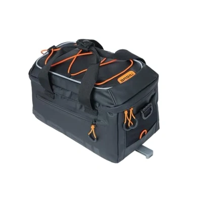 Afbeelding van Basil Miles Tarpaulin bagagedragertas MIK, 7L, zwart oranje
