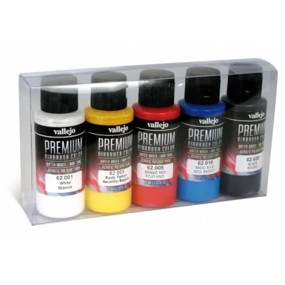 Afbeelding van Vallejo Premium Color Set van 5 ondoorzichtige kleuren, 60 ml