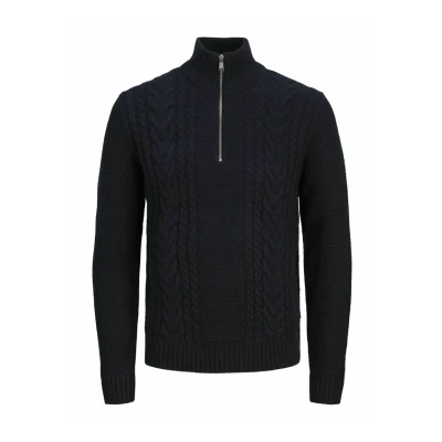Afbeelding van Jack &amp; Jones Jjcraig HALE ZIP Trui, Heren, Maat: Medium, Sky captain