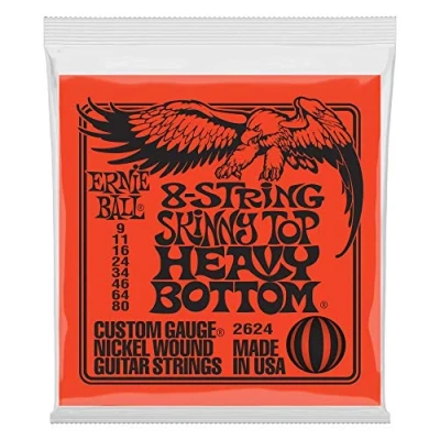 Afbeelding van Ernie Ball 2624 Slinky Skinny Top Heavy Bottom 8 String 09 80