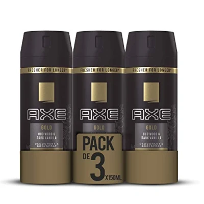 Image de Axe Déodorant or 150 ml (Paquete de 3)