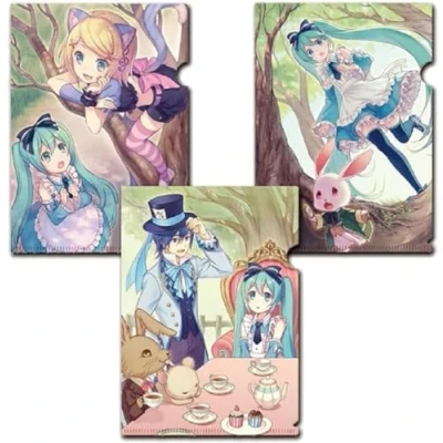 Afbeelding van Sakami, Wenskaart, Vocaloid set 3 pochettes transparentes Personages (3 Pcs.)