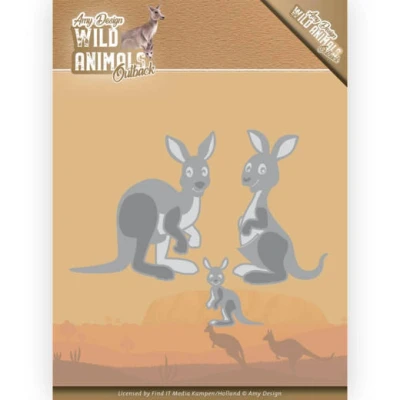 Afbeelding van Kangaroo Wild Animals Outback Cutting Die by Amy Design