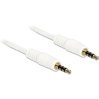 Afbeelding van 3,5mm Jack 4 polig audio/video kabel AWG24 / wit 3 meter