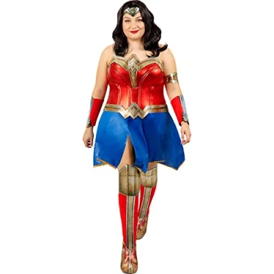 Afbeelding van FUNIDELIA Wonder Woman kostuum voor vrouwen Maat: XL Rood