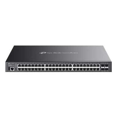 Afbeelding van TP Link Omada SG5452XMPP V1 Switch L3 Lite Beheerd 48 x 10/100/1000 + 4 10Gb Ethernet SFP+ rack uitvoering PoE++ (770 W) voor MC200CM, MC210CS, TL SM331T