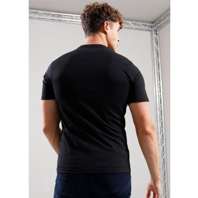 Afbeelding van Barbour International Small LOGO Tshirt basic, Heren, Maat: XL, Black/pewter