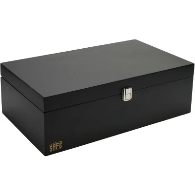 Afbeelding van Safe Safe, Opbergbox, Black voor Munten etuis 70x70x27 mm. (20 st.) Zwart afm: 335x156x105 per st.