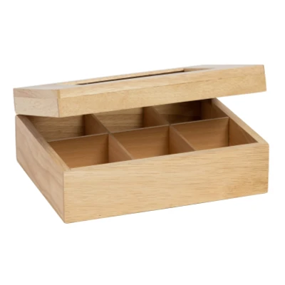 Afbeelding van Cosy &amp; Trendy Theedoos Hout 6 Vaks