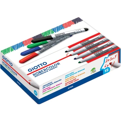 Afbeelding van Giotto Robercolor whiteboardmarker maxi, ronde punt, zwart