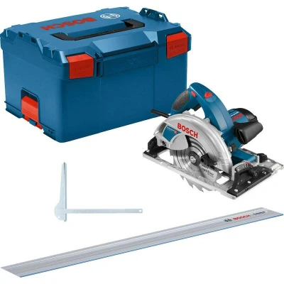 Image de BOSCH GKS 65 GCE scie circulaire 190mm 1800W en L BOXX 238 + rail de guidage FSN 1400 0615990M93