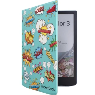 Afbeelding van PocketBook Flip Cover Beschermhoes InkPad 4 Color 3 2 Comic Print