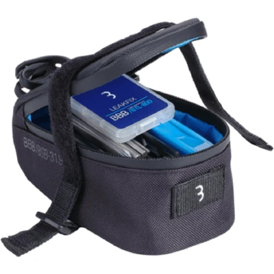 Afbeelding van BBB Cycling Combiset Easypack Zadeltas Fiets Racefiets Tas Met Uitgebreide Toolkit Zwart Maat S BSB 56