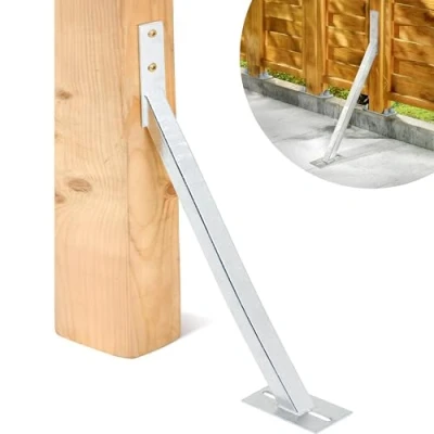 Afbeelding van Stormanker voor pluggen, 1 stuk, 590 x 320 535 mm, windanker van thermisch verzinkt staal, het stabiliseren hekken, palissades, tuinhuisjes binnen en buiten (