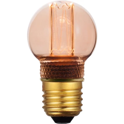 Afbeelding van ETH Led kooldraad kogel E27 2.3w9w 2000k goud dimbaar 65L