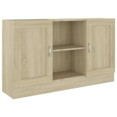 Afbeelding van vidaXL Dressoir, composiethout, 120 x 30,5 70 cm, Sonoma eik